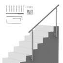 Balustrada inox, 4-5 trepte Vivatechnix, Inaltime 1000 mm, lungime 1500 mm, pozitii reglabile, Montaj lateral