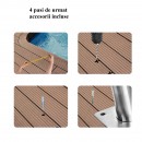 Balustrada inox pentru piscina, 805 x 100 x 585 mm, Capacitate 100 kg, protectie UV, accesorii montaj incluse