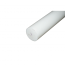 Bara poliamida, polioximetilena-poliacetal POM alba 1000x120mm 14.5 Kg