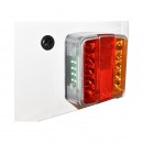 Bara remorca 1200mm, 2x lampa LED, cablu 6m, priza 7pini 12/24V