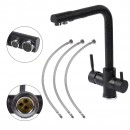 Baterie 3 cai pentru filtru apa, osmoza inversa, neagra