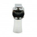 Baterie lavoar baie Premium din cupru, pipa tip cascada, design rotund, monocomanda, crom lucios, furtunuri incluse