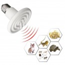Bec infrarosu ALB ceramic 25W emitator de caldura pentru pui de pasari si animale de companie