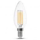 BEC LED E14 6W CU FILAMENT 3000K ALB CALD