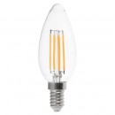 BEC LED E14 6W CU FILAMENT 4000K ALB NEUTRU