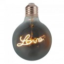 BEC LED G125 E27 5W CU FILAMENT 2200K ALB CALD MODEL LOVE