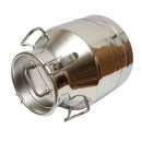 Bidon de inox pentru lapte cu capac 20L aparat de muls vaci Breckner Germany