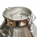 Bidon de inox pentru lapte cu capac 30L aparat de muls vaci Breckner Germany
