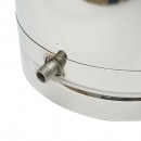 Bidon de inox pentru lapte cu capac 40L cu robinet aparat de muls vaci Breckner Germany