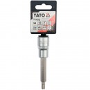Bit spline cu adaptor Yato YT-04352, M8, 1/2, 100 mm, Cr-V