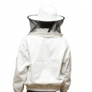 Bluza apicola alba cu masca de protectie marimea L