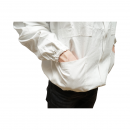 Bluza apicola alba cu masca de protectie tip gluga marimea L