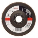 Bosch Disc de slefuire evantai X571, Best for Metal D=180mm G=80, cu degajare - 3165140180047