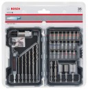 Bosch Set 35 piese Extra Hard mixt cu burghie de otel HSS-G - 3165140771498