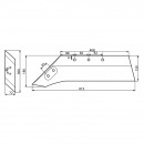 Brazdar cu dalta dreapta 111751/D pentru Unia, Ibis