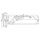 Brazdar stanga cu dalta 622213/L Kuhn 162x624mm