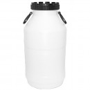 Butoi plastic 20 litri, gura 14,5 cm, alb, HDPE, Strend Pro JPP KOSH-20