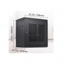 Cabinet metalic / Rack 19'', Vevor 15U, 640 x 450 x 600 mm, Montare pe perete