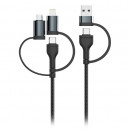 CABLU 5IN1 TIP C - MICROUSB - USB - LIGHTNING 1.2M