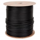 Cablu coaxial f690bv+gel negru tambur 305m