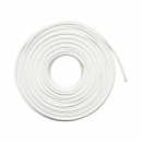 Cablu coaxial RG6 CCTV 1mm cupru, 75 Ohm, PVC alb 100m/rola Q5+