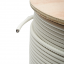 Cablu coaxial RG6 Trishield CCS 1.02mm, 75 Ohm, CPR Eca, PVC alb 305m/rola