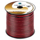 Cablu difuzor cupru 2x0.75mm rosu/negru 100m