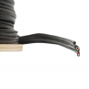 Cablu FTP CAT5e siamez 8x0.51 cupru + 2x0.75mm CCA alimentare cu sufa messenger 1.16mm exterior autoportat 305m/rola