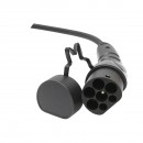 Cablu incarcare 230V, 5M pentru masini electrice, adaptor de la Type 1 la Type 2 (US-EU), 7KW, 32A monofazic