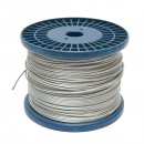 Cablu otel galvanizat 2mm, fire 1x19, sarcina maxima 80Kg, greutate 4.8Kg, 250m/rola