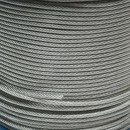 Cablu otel galvanizat cu invelis PVC fi 4mm, fire 6x7+FC, sarcina maxima 539Kg, greutate 8.08Kg, 200m/rola