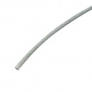 Cablu otel galvanizat cu invelis PVC fi 4mm, fire 6x7+FC, sarcina maxima 539Kg, greutate 8.08Kg, 200m/rola