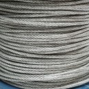 Cablu otel galvanizat fi 4mm, fire 6x7, sarcina maxima 940Kg, greutate 8.4Kg, 150m/rola