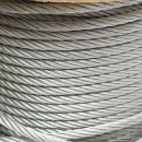 Cablu otel galvanizat fi 8mm, fire 6x19, sarcina maxima 3480Kg, greutate 22Kg, 100m/rola