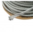 Cablu otel galvanizat fi 8mm, fire 6x19, sarcina maxima 3480Kg, greutate 22Kg, 100m/rola