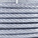 Cablu otel zincat Micul Fermier, plastifiat, diametru 4-5.5mm, lungime 25m
