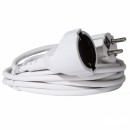 Cablu prelungitor cu cupla Home  NV 2-5/W, lungime 5 m, alb