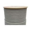 Cablu retea Cat6 FTP ecranat cupru 23AWG 4 perechi, separator cruce, PVC gri 305m/rola
