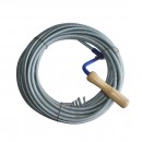 Cablu (sarpe) spirala pentru desfundat tevi de scurgere, Strend Pro KPZ, lungime 10 m, cap 2.25 cm, cablu 10mm