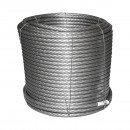 Cablu troliu otel 6x25, Ø 13mm cu inima metalica 80m/rola batut 0,95kg/1m