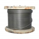 Cablu troliu otel 6x25 fi 11mm cu inima metalica 500m/rola batut 0,7kg/1m