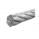 Cablu troliu otel 6x25 fi 11mm cu inima metalica 500m/rola batut 0,7kg/1m