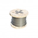 Cablu troliu otel 6x25 fi 11mm inima metalica batut 0,7Kg/1m, 2000m/rola