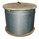 Cablu troliu otel 6x37 fi 16mm cu inima textila 1000m/rola
