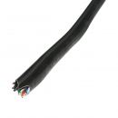 Cablu UTP CAT5e siamez 8x0.51mm cupru + 2x0.75mm CCA alimentare 305m/rola