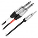 CABLU Y JACK TATA 3.5M STEREO - 2X JACK 6.35MM MONO 2M