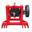 Cadru metalic pompa apa centrifuga WK88 cu suport motor, reductor, transmisie pe curea, prindere in 3 puncte si cardan inclus