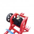 Cadru metalic pompa apa centrifuga WK88 cu suport motor, reductor, transmisie pe curea, prindere in 3 puncte si cardan inclus