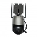 Camera de supraveghere 3 lentile, 2 obiective 9 MP, P2P WIFI 2.4GHz, PTZ cu senzor de miscare, sirena, detectie umana si aplicatie iCSee