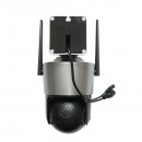Camera de supraveghere 3 lentile, 3 obiective 8 MP, 2 CPU dual control, P2P WIFI 2.4G, PTZ cu senzor de miscare, alarma, night vision, AI detectie umana si aplicatie iCSee